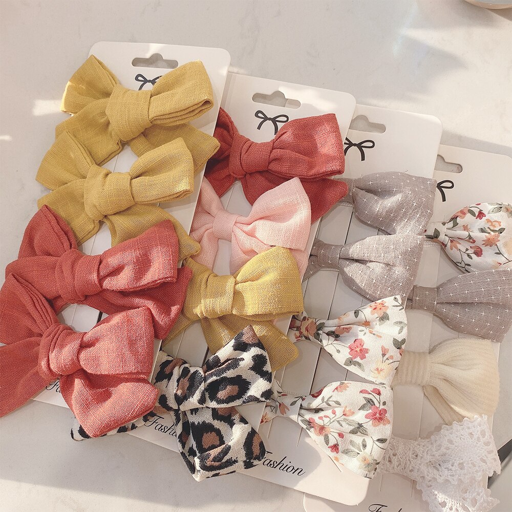 Baby Girl Hair Bows (4 pcs)